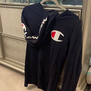 Black Champion long sleeve top size S